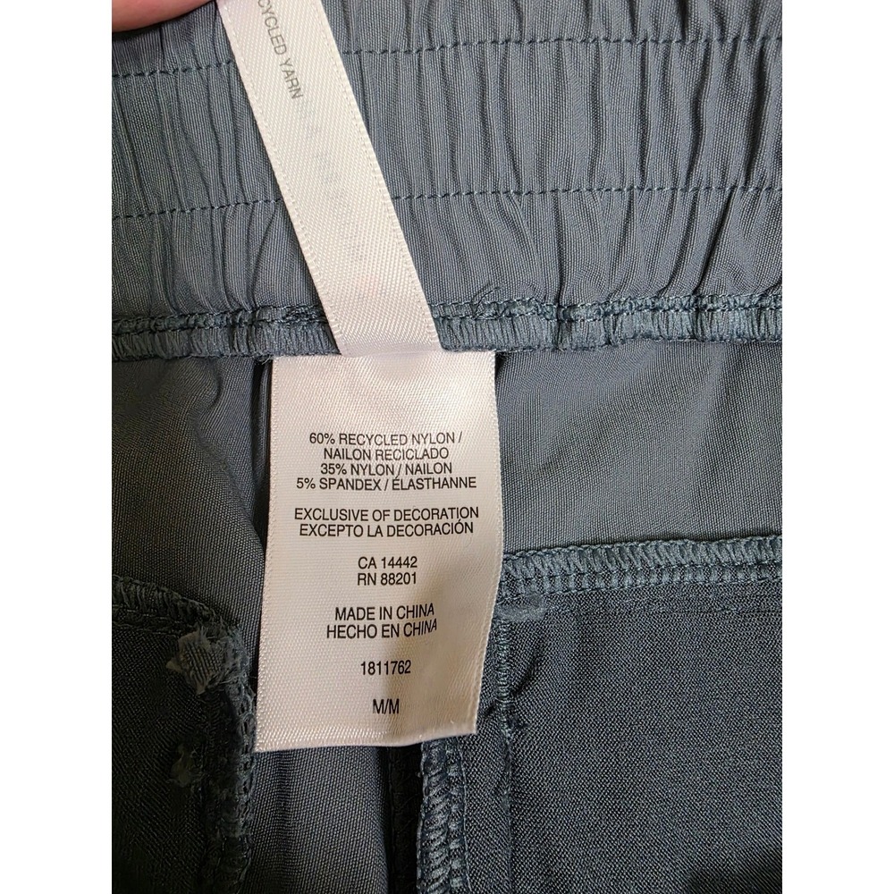 Modern Ambition Women Slate Blue Gray Recycled Nylon Stretch Active Pants Size M - Picture 6 of 8